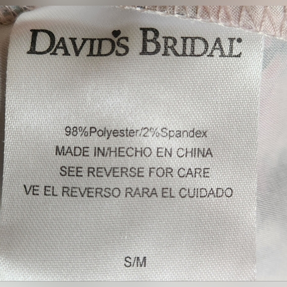 David's Bridal Floral Bride Robe - Picture 4 of 4